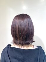 アズール 草加(azule)&nbsp;ピンクベージュ　切りっぱなし外ハネボブ