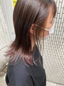 ヘア デザイン クランプ フロント(Hair Design CLAMP front) インナーピンク＆シルバー