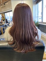 ラボヌールヘアーレーヴ 池袋店(La Bonheur hair reve)&nbsp;【reve臺本】イヤリングカラー　艶感ブラウン×ピンクベージュ