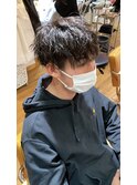 王道マッシュ×ツイストパーマ