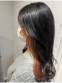 イヤリングカラー/インナーカラー×韓国ヘアー/ハイトーンカラー