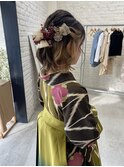 ハーフアップ