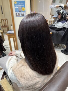 美容室 パルス 静岡鷹匠店(PALS) ナチュラルストレート 縮毛矯正 紙質改善 就活ヘア