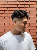 メンズかき上げニュアンスマッシュサイドパート韓国マッシュ