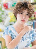 くせ毛風ゆるふわカール無造作前下がりボブh3川口20代30代40代