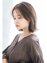 トッカ ヘアアンドトリートメント 難波店 くすみのあるブラウンボブ