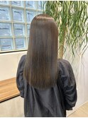 髪質改善トリートメント/艶髪/グレージュ/重めロング/ワンレン