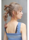 ヘアアレンジ/編みおろし/お呼ばれヘア