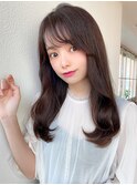 ☆小顔面長丸顔オルチャンヨシンモリミディアム前髪ありなし