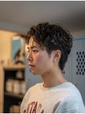 シャドウパーマメンズパーマ刈り上げない