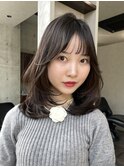ミディアムレイヤー・小顔カット・お顔周りカット