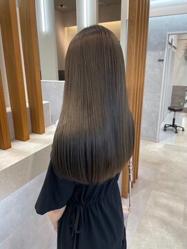 ポジ(poji) 髪質改善カラー　艶カラー　ブラウンカラー　ミディアム