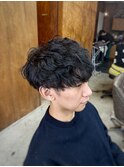 【山本智文】シャドウパーマメンズマッシュ