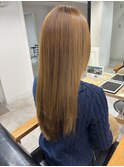ミルクティーブラウン×美髪ストレート