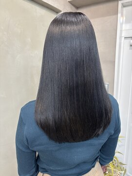 ファビ 渋谷(Fab) くびれヘア/暗めカラー/アプリコットオレンジ/縮毛矯正