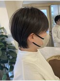 コンパクトショート耳かけショートボブ黒髪ショート小顔ライン
