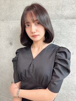 ロンドルピナス 小倉(Lond Lupinus) ミディアムヘア暗めカラー/デザインカラー/フェイスフレーミング