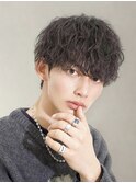 熊本ツイストスパイラル 波巻き センターパート メンズパーマ