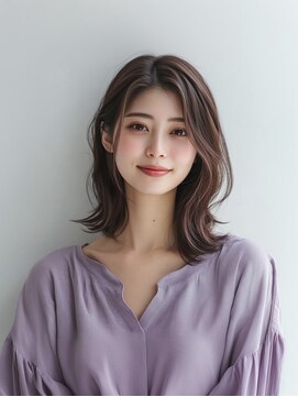 e.m.a プレミアムビューティーサロン 栄駅店(e.m.a PREMIUM BEAUTY SALON) レイヤーカット/イメチェン/外ハネボブ/美髪/ワイドバング/髪型