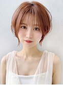 Say.レイヤーショートひし形ショートモーヴピンクローズブラウン