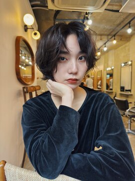 ヒュージ 表参道(huge) レイヤーボブ/ショート/ニュアンスパーマ/顔周り/20代30代