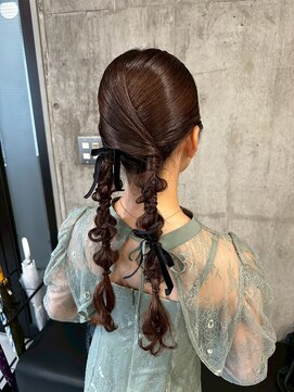 タイトツイン編み下ろし