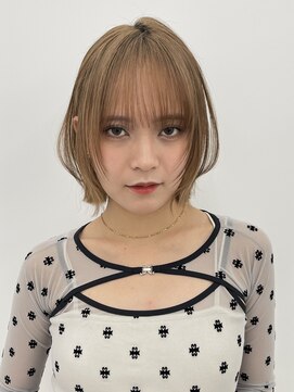 サンドイエナ 横浜店(sand yena) くびレイヤーボブルフネビージュ小顔ワンレンこなれミディ