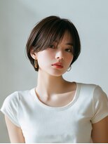ロッソ ヘアアンドスパ 谷塚店(Rosso Hair&SPA)&nbsp;前髪顔まわりカット/外ハネボブ/丸みボブ/ショートボブ