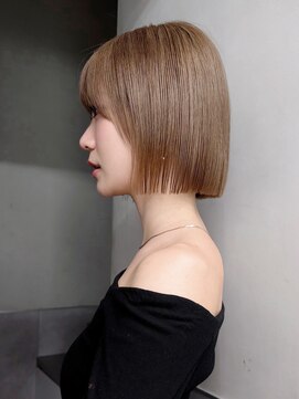 アイティーバイアルバム 八王子店(IT by ALBUM) 顔周りレイヤーボブ前髪カット大人ガーリー _ba574712