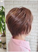 40代50代60代×ショートレイヤー×イノアカラー×ハイライト