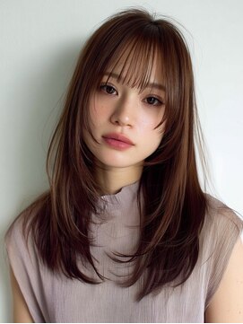 レリーアンテ 大阪梅田(Rely ante) ホワイトグレージュ/デジタルパーマ/チェリーブラウン/西梅田