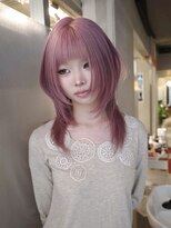 メゾンクペウ 梅田(Maison cope’u)&nbsp;ピンク　レイヤーカット