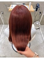 ナビ 船橋駅(nabi)&nbsp;ブリーチなしWカラーでつくるピンクオレンジカラー