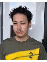 ビハインドザカーテン(BEHIND THE CURTAIN)&nbsp;【セットが簡単】メンズショート×ピンパーマ