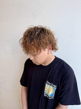 ジュエ ヘアー デザイン(Jue hair design) ハイトーンブラウン/シャドウパーマ/無造作パーマ/20代/知立