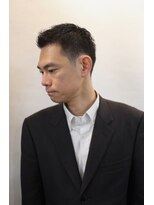 ヒロギンザ 浜松町店(HIRO GINZA) ツーブロックビジネスショートレイヤーかき上げコンマヘア