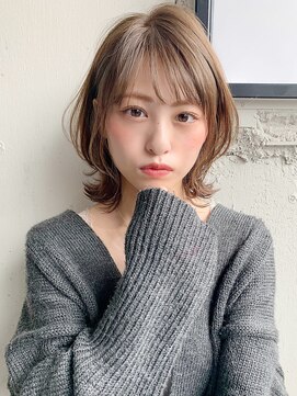 キリ 表参道(kyli) ★黒髪 ボブルフ ネビージュ 小顔 外はね くびれ ワンレン*