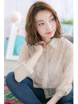 ミック 日暮里店(miq)&nbsp;ラフウェーブで…フェミニンミディb