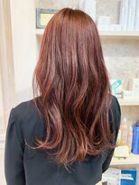 キャアリー(Caary)&nbsp;福山市美容室Caary 人気くびれヘア外ハネラベンダーピンク