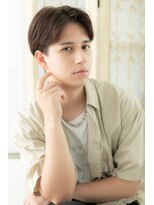 モッズ ヘア 福岡姪浜店(mod's hair) mod's姪浜/センターパートツーブロック刈り上げショートa