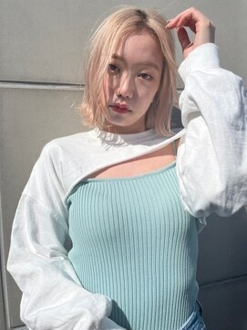 ヘアーアンドメイク エクリ 不動前店(Hair&Make equri) 【不動前美容室】ハイトーンボブ