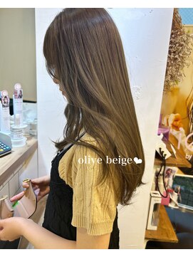 シエルバイアフロート(ciel by afloat) 〇オリーブベージュ ブリーチなし 透明感カラー 韓国ヘア