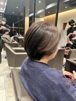 アイフィールアヴェダ 船堀店(i feel AVEDA)&nbsp;【中村】モカベージュ+ナチュラルショートボブ