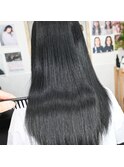 ロング多毛の方に縮毛矯正で髪質改善
