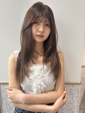 ゼストソエル(ZEST soell) レイヤーカット×ブラウンカラー