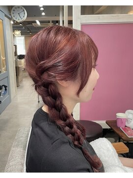 オーヘアー 南柏(OxO Hair) チェリーピンクカラー/南柏