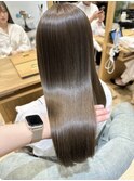 アッシュグレージュサラ艶ロング髪質改善縮毛矯正RI-44