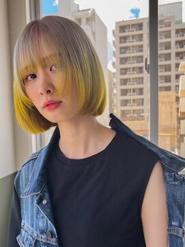 デビュー 沖縄泡瀬店(Debut) 前髪/アンブレラカラー/こなれミディ/イメチェン/ウェーブパーマ