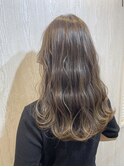 波巻ウェーブ×ベージュ【TELA HAIR つくば研究学園】