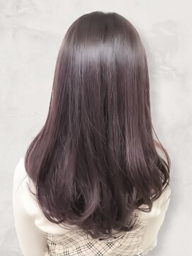フルプ(HULP) 大人可愛い髪質改善カラーピンクラベンダー毛先パーマ透明感